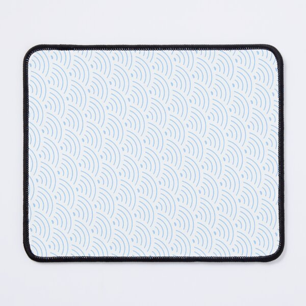 Item preview, White & Blue Scale Waves Radar Symbols Seamless Designs designed and sold by Alchemy-A-La-G.