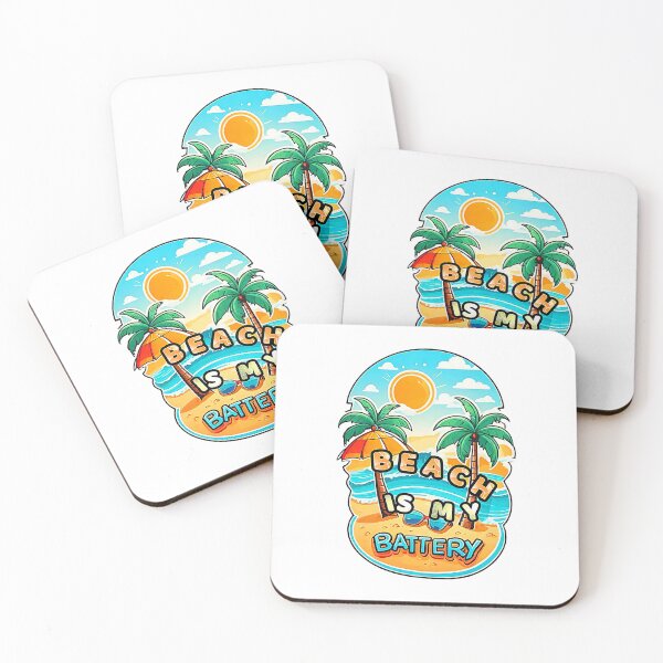 Artikelvorschau, Der Strand ist meine Batterie. entworfen und verkauft von Giulivo Store Graphic.