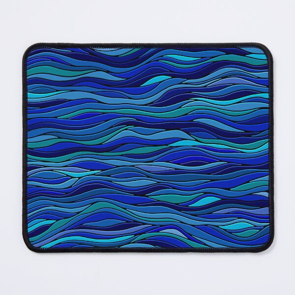 Item preview, Smooth rounded blue waves designed and sold by DaveDanchuk.