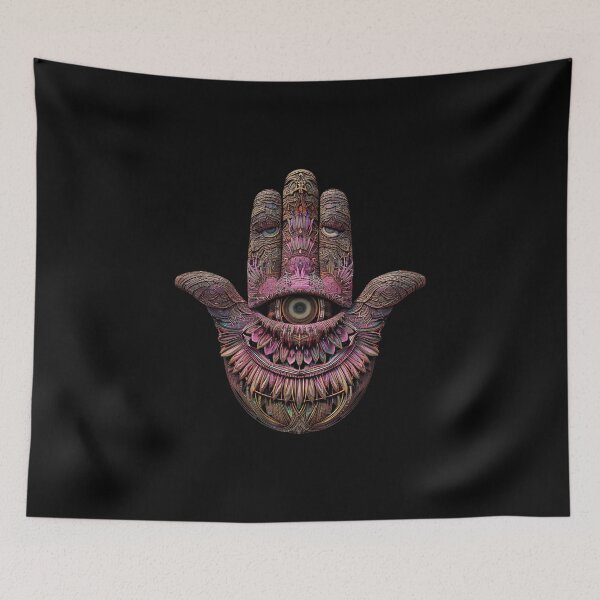Item preview, Trippy Ornate Hamsa Hand designed and sold by Yogimeister.