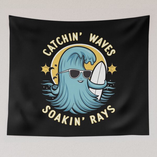 Item preview, Catchin' Waves & Soakin' Rays designed and sold by HOMEDESIGNPRINT.