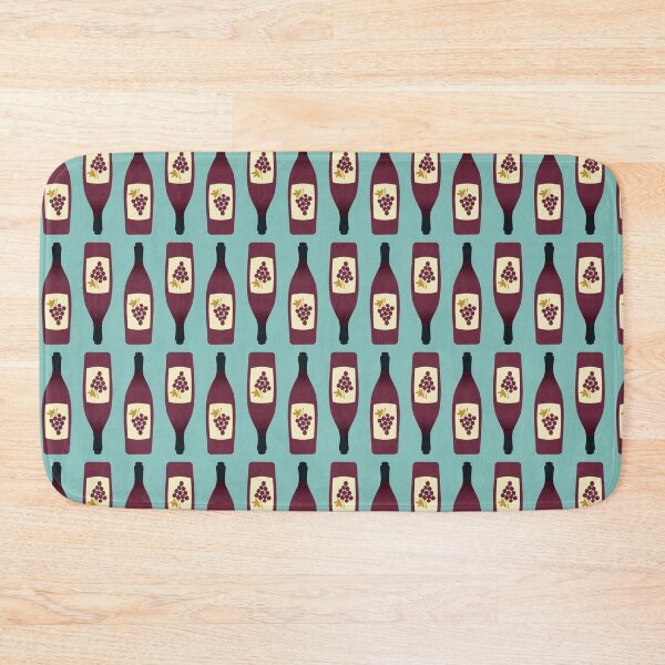 Item preview, Red Wine on Teal Background  designed and sold by anzelas.