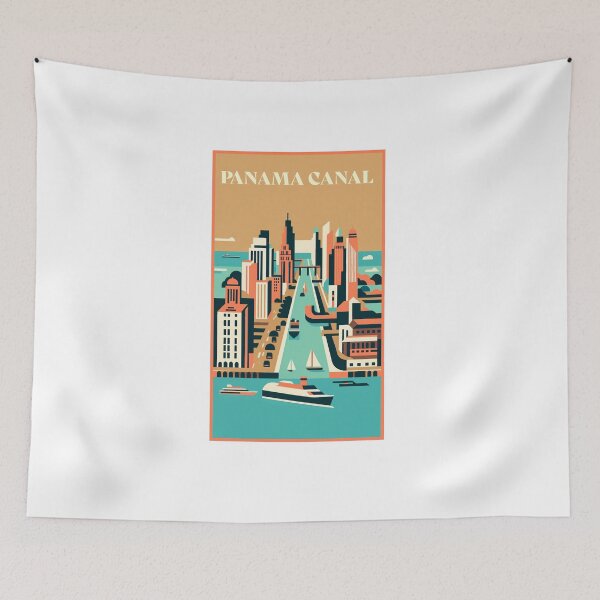 Item preview, Art Deco Panama Canal designed and sold by NPStudio.