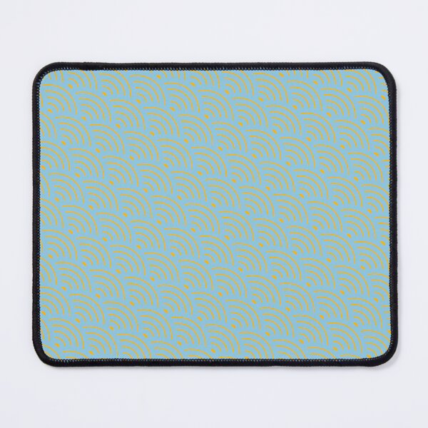 Item preview, Yellow & Blue Scale Waves Radar Symbols Seamless Designs designed and sold by Alchemy-A-La-G.