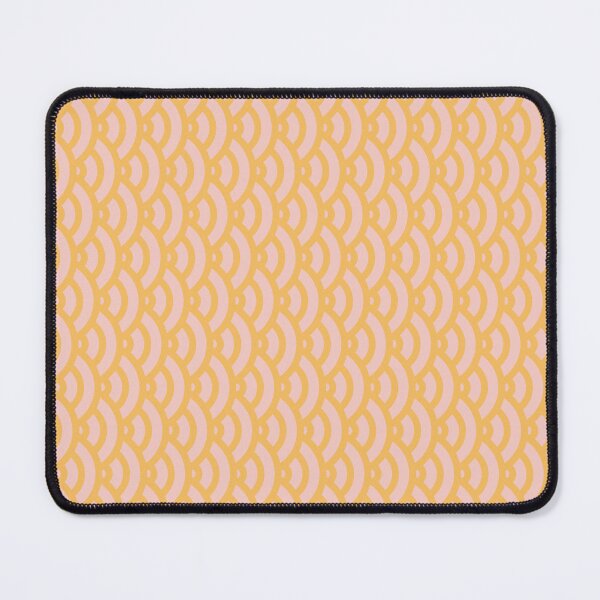 Item preview, White & Peach Scale Waves Radar Symbols Seamless Designs designed and sold by Alchemy-A-La-G.