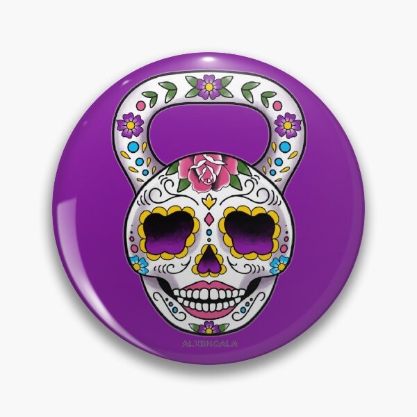 Item preview, Sugar Skull Kettlebell designed and sold by alxbngala.