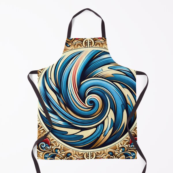 Item preview, The Swirling Abyss,a captivating abstract swirl of blue designed and sold by aminz4.