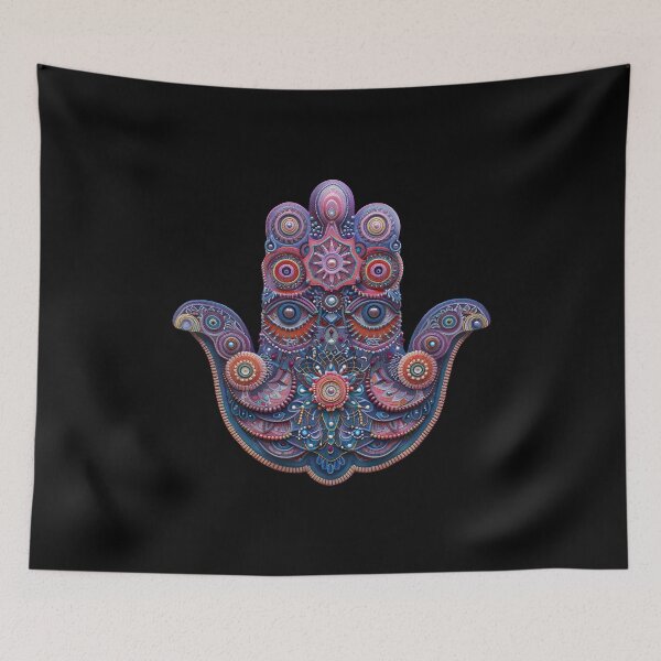Item preview, Trippy Ornate Hamsa Hand designed and sold by Yogimeister.