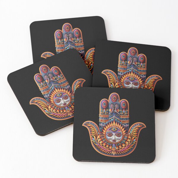 Aperçu de l'œuvre Trippy Ornate Hamsa Hand With Hindu Influences créée et vendue par Yogimeister.