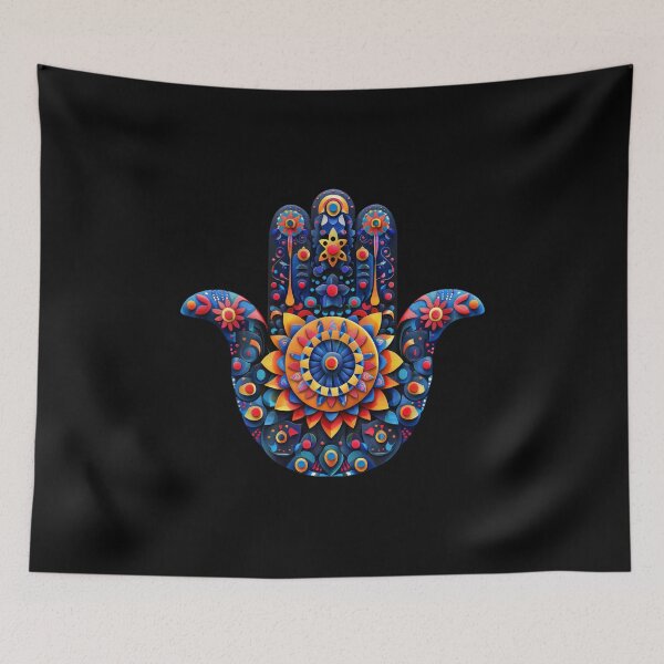 Item preview, Trippy Ornate Hamsa Hand designed and sold by Yogimeister.
