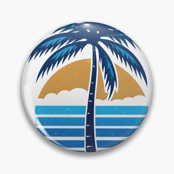 Item preview, bold palm tree silhouette against a washed-out blue sky background. designed and sold by Jubjangm3.