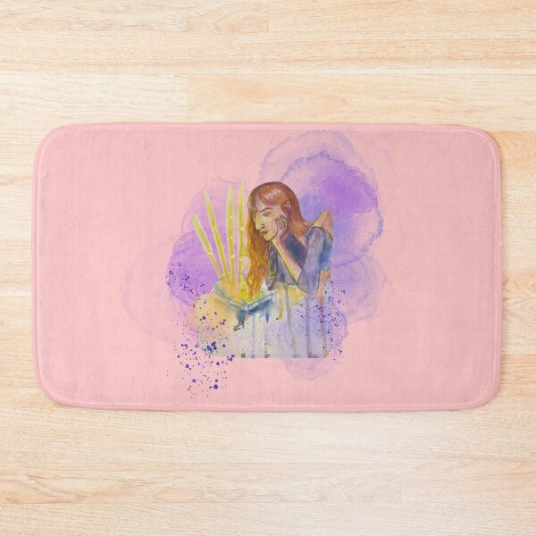 Item preview, Abstract watercolor painting, girl reading designed and sold by altairaleon.