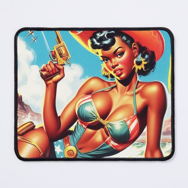 Item preview, Retro Hot Cowgirl designed and sold by PulpVintage.