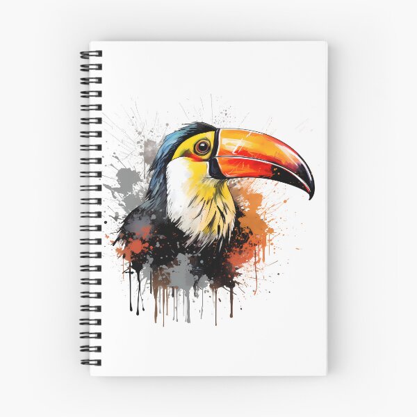 Item preview, Toucan With Ink Splash Effect designed and sold by Amberjays.