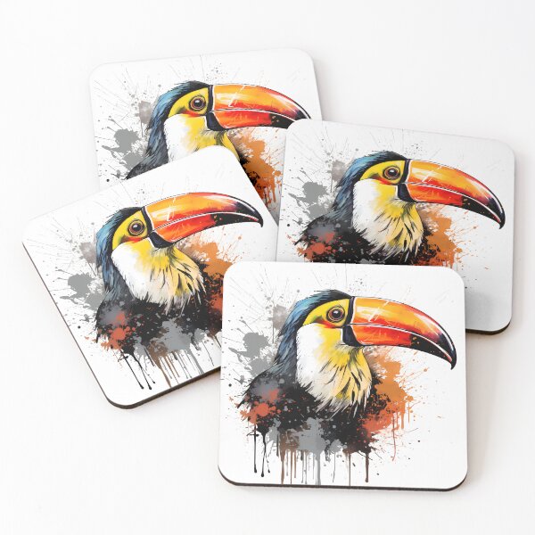 Item preview, Toucan With Ink Splash Effect designed and sold by Amberjays.