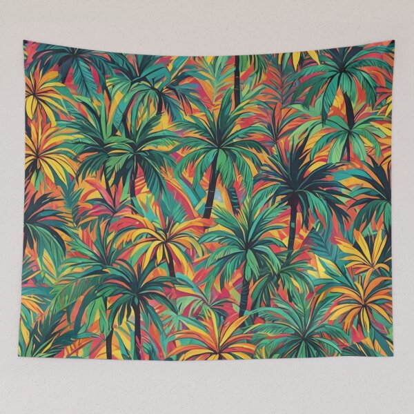 Item preview, Abstract Colorful Palm Tree Pattern designed and sold by calibrit.