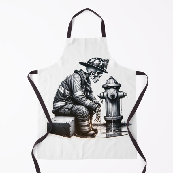 Item preview, Skeleton Firefighter rough day at work designed and sold by BrinaandPops.