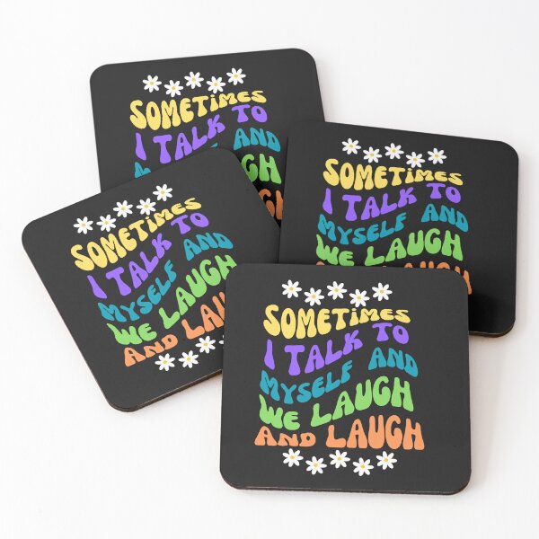 Item preview, Colorful I Talk To Myself and We Laugh designed and sold by AlienOccupation.