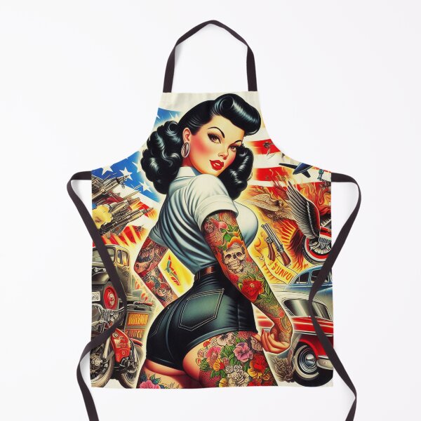 Item preview, Tattoo American Girl designed and sold by PulpVintage.