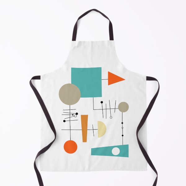 Item preview, Flowchart Mid Century Modern Orange Turquoise Tan Yellow designed and sold by Orchard Berry.