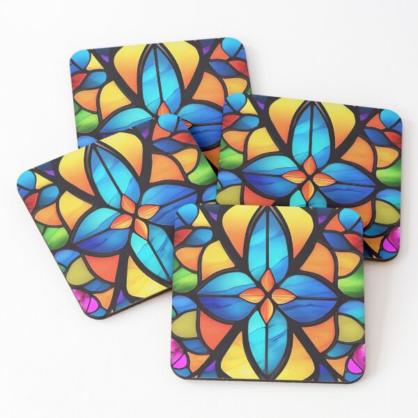 Item preview, Abstract Stained Glass Pattern Design designed and sold by TheArtOfPat.