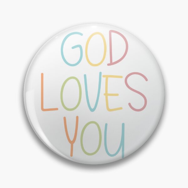Item preview, God loves you (pastel) designed and sold by lilcajun21.