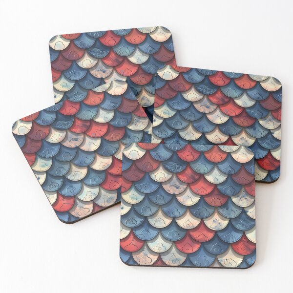 Item preview, Red White and Blue Snake Skin designed and sold by EunoiaDynasty.