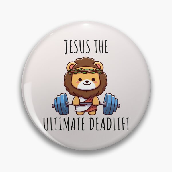 Item preview, Jesus The Ultimate Deadlifter Lion designed and sold by LemuellTrends.