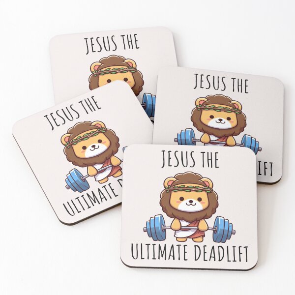 Item preview, Jesus The Ultimate Deadlifter Lion designed and sold by LemuellTrends.