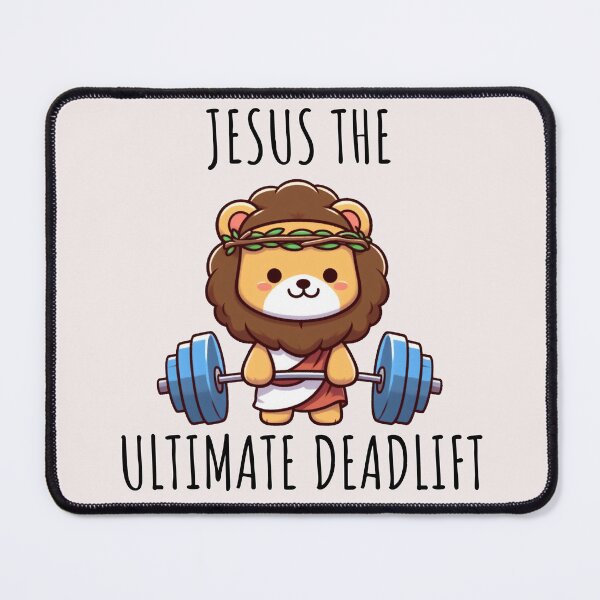 Item preview, Jesus The Ultimate Deadlifter Lion designed and sold by LemuellTrends.