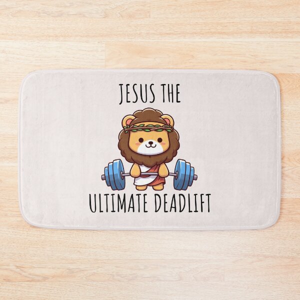 Item preview, Jesus The Ultimate Deadlifter Lion designed and sold by LemuellTrends.