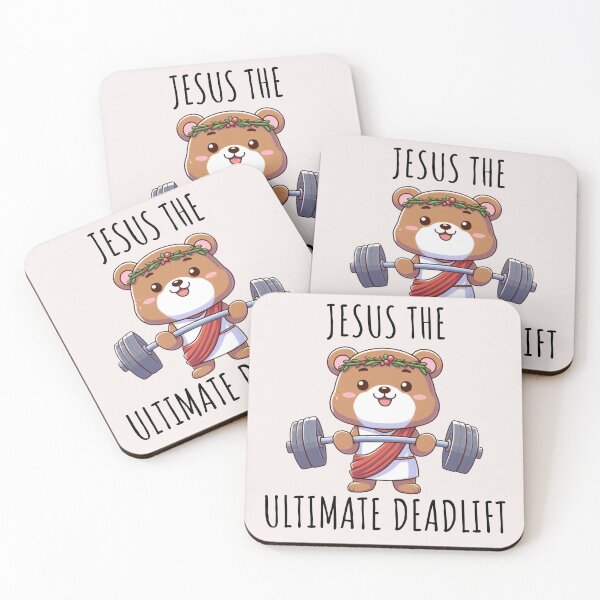 Item preview, Jesus The Ultimate Deadlifter Bear designed and sold by LemuellTrends.
