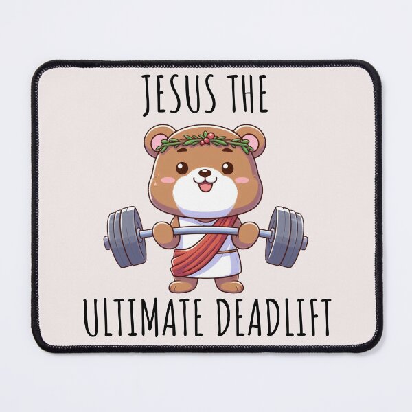 Item preview, Jesus The Ultimate Deadlifter Bear designed and sold by LemuellTrends.