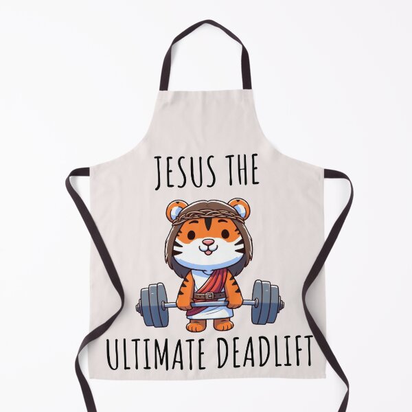 Item preview, Jesus The Ultimate Deadlifter Tiger designed and sold by LemuellTrends.