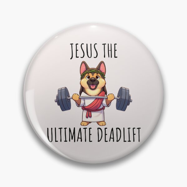 Item preview, Jesus The Ultimate Deadlifter German Shepherd designed and sold by LemuellTrends.
