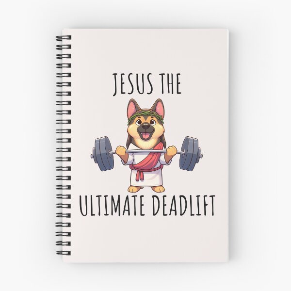 Item preview, Jesus The Ultimate Deadlifter German Shepherd designed and sold by LemuellTrends.