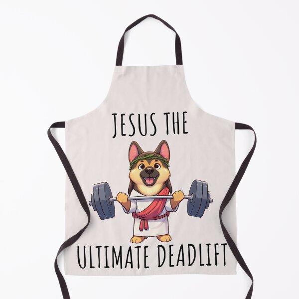 Item preview, Jesus The Ultimate Deadlifter German Shepherd designed and sold by LemuellTrends.