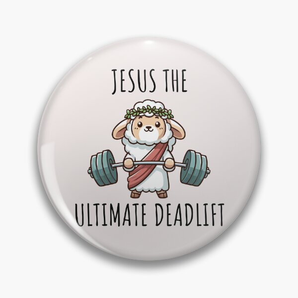 Item preview, Jesus The Ultimate Deadlifter Sheep designed and sold by LemuellTrends.