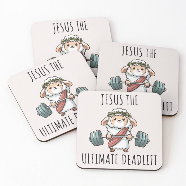 Item preview, Jesus The Ultimate Deadlifter Sheep designed and sold by LemuellTrends.