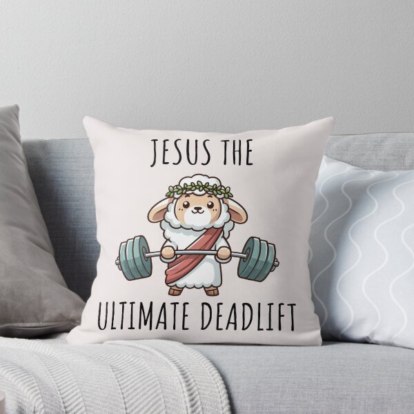 Item preview, Jesus The Ultimate Deadlifter Sheep designed and sold by LemuellTrends.