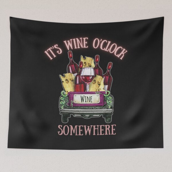 Item preview, Watercolor Wine Truck It's Wine O'clock Somewhere designed and sold by AlienOccupation.