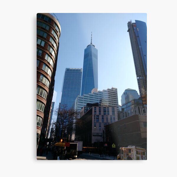 New York, Manhattan, New York City, Skyscraper, tower block, high rise building, tower, block, high rise, building Metal Print