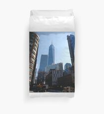 New York, Manhattan, New York City, Skyscraper, tower block, high rise building, tower, block, high rise, building Duvet Cover