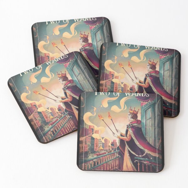 Item preview, Tarot Card - Two of Wands designed and sold by ZodiacWonders.