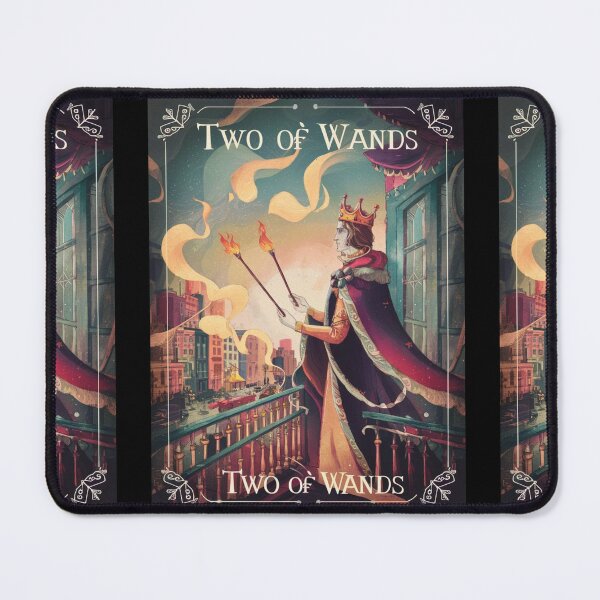 Item preview, Tarot Card - Two of Wands designed and sold by ZodiacWonders.