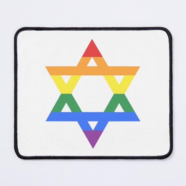 Item preview, Rainbow Star of David (light) designed and sold by porcupride.