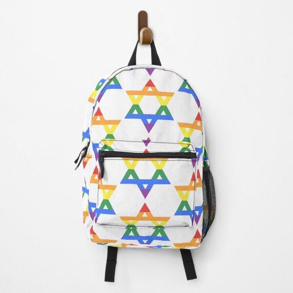 Item preview, Rainbow Star of David (light) designed and sold by porcupride.
