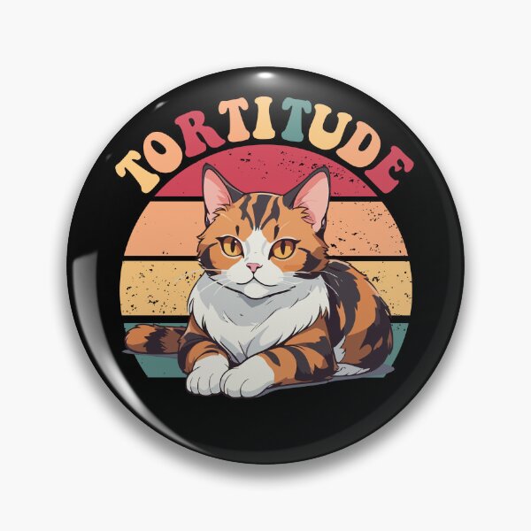 Item preview, Tortitude Retro Sunset Tortie Tortoiseshell Cat Pet Tortie Gear designed and sold by DynamicDesign.
