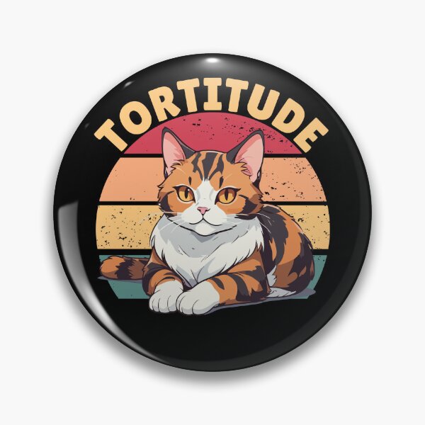 Item preview, Tortitude Retro Sunset Tortie Tortoiseshell Cat Pet Tortie Gear designed and sold by DynamicDesign.