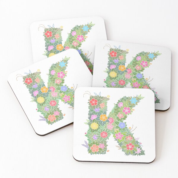 Item preview, Floral Letter "K" WeArePrettierThanFlowers designed and sold by birthflower.